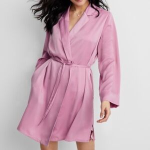 State of Day Womens Silk Touch Self-Tie Robe